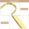 thumbnail image 4 of Unique Bargains 5Pcs 3.9 Inch Flat S Hooks Hanging Hook for Home Kitchen Storage, 7.6mm Gold, 4 of 6