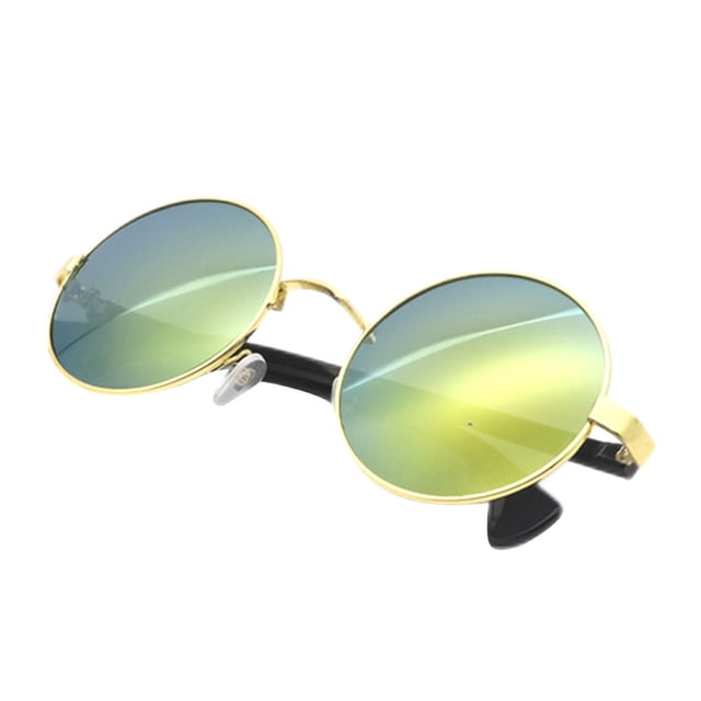 Gafas de sol Sonducket Marco de metal multifuncional Estilo novedoso de moda para hombre Mujer Dorado