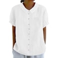 thumbnail image 1 of Casual Women's Shirts Button Down With Pocket Versatile And Stylish For Spring And Summer Perfect For Everyday Wear, 1 of 6