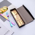 thumbnail image 3 of Stainless Steel Cutlery Set 2-Piece Knife and Fork Set 2-Piece Portable Cutlery Set in Box Nordic Style,1set, 3 of 3
