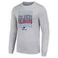 thumbnail image 2 of Men's Starter Heather Gray Colorado Avalanche Four Team Name Logo Long Sleeve Graphic T-Shirt, 2 of 3