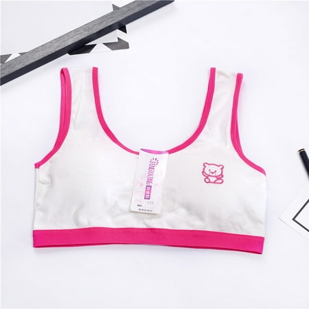 

Njoeus New Lovely Girls Printing Underwear Bra Vest Children Underclothes Sport Undies