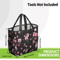 thumbnail image 3 of Garden Tool Bag,Pioneer Flower Floral Print Pattern Garden Tool Organizer,Garden Gifts,Waterproof Multi-Pocket Garden Tool Storage 11.8x5.5x11.4 Inch(Tools NOT Included), 3 of 6