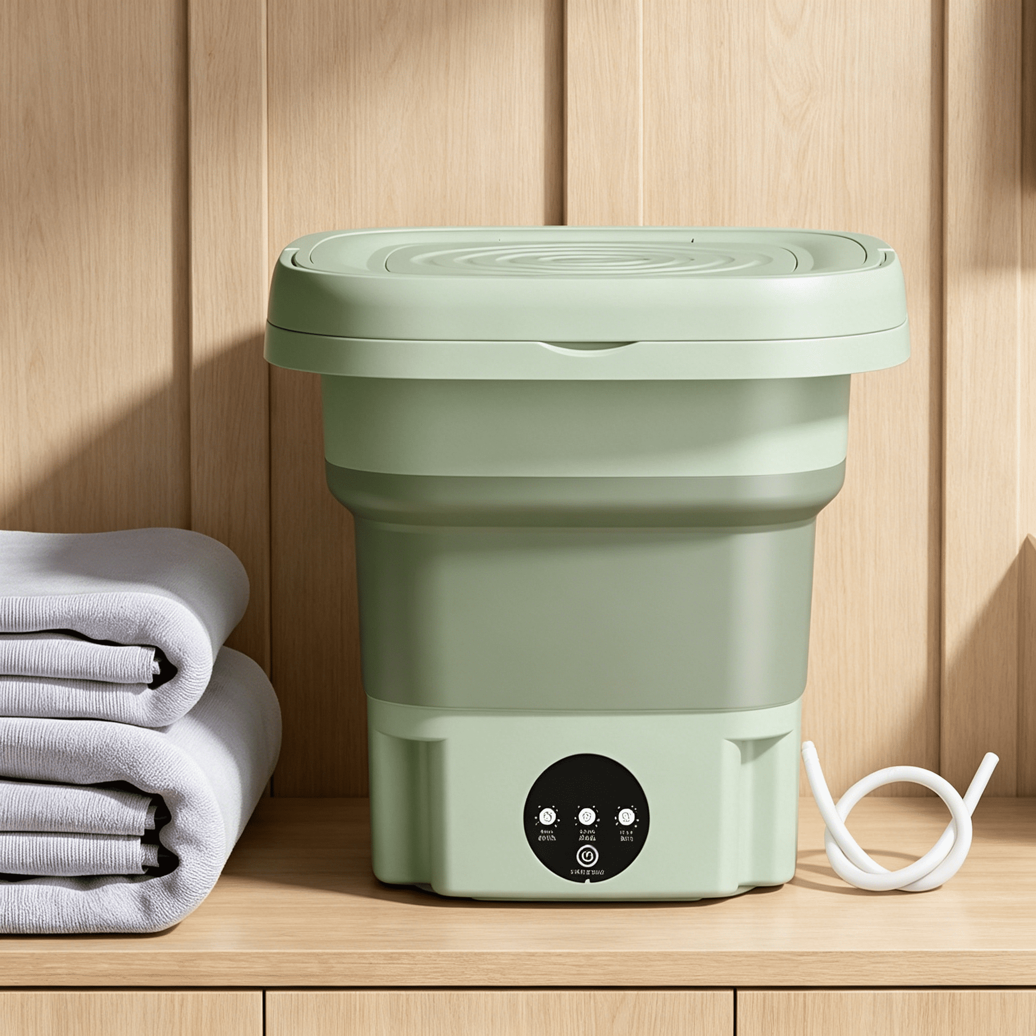 HIBIBUD 2026 New Portable Washing Machine Mini Washer Foldable Washer and Dryer Small Travel for Apartment, Dorm, Rv, Camping, Office, Small Spaces