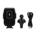 thumbnail image 1 of 2 in 1 Wireless Car Charger, Auto-Clamping Phone Holder, Retractable, 360° Rotatable, for Windshield, Dashboard, Air Vent, 1 of 3
