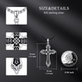 thumbnail image 4 of SISGEM Cross Necklace for Men 925 Sterling Silver Cross Pendant with 22+2 Inch Chain Jewelry Gifts for for Men, 4 of 6