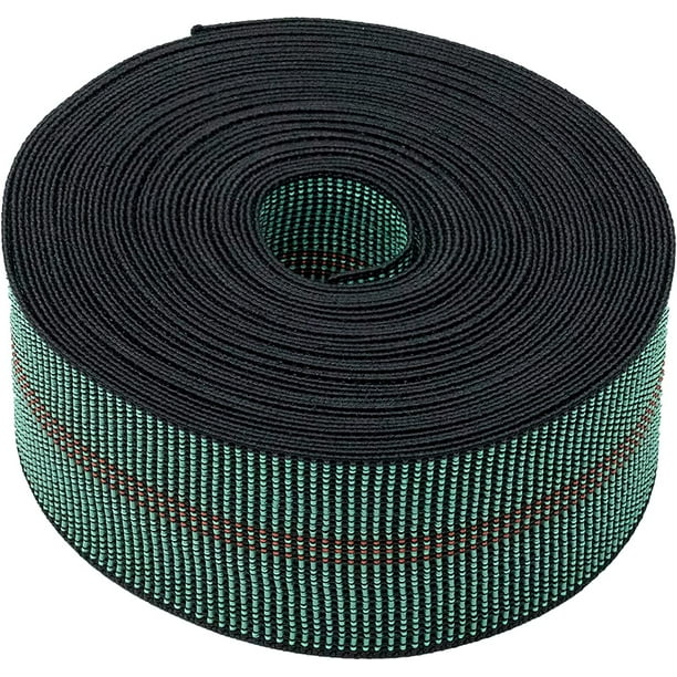 Webbing for Lawn Chairs and Furniture Upholstery Webbing to Repair Couch Supports for Sagging Cushions 3 Inch Wide by 60 Foot Roll 70 Stretch Elastic Chair Webbing Replacement Walmart Business Supplie...