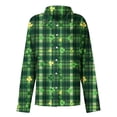 thumbnail image 5 of Vekome St Patricks Day Womens Button down Shirt Plus Size Long Sleeve Green Tops Collared Holiday Irish Themed Blouses Holiday Tee Shirts, 5 of 5