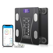 Bluetooth Body Fat Scale,Smart Wireless Digital Bathroom Weight Scale Body Composition Analyzer for Body Weight, Fat, Water, BMI, BMR, Muscle Mass,OKOK App