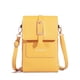 thumbnail image 1 of Bolso bandolera para mujer con pantalla táctil | Minimonedero de piel con ventana transparente y ranuras para tarjetas | Cartera ligera de hombro, 1 of 2