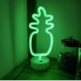 thumbnail image 3 of Neon Sign, Pineapple Neon Sign LED Neon Light Night Lamp USB Battery Powered Led (Blue), 3 of 5