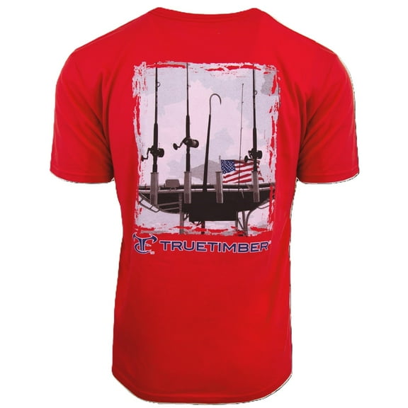TrueTimber Men's Fishing Boat SS Red Tee - S