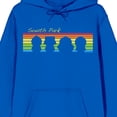thumbnail image 2 of Southpark Rainbow Silhouettes Adult Royal Blue Long Sleeve Hooded Sweatshirt - XL, 2 of 3