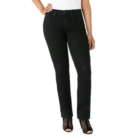 Signature by Levi Strauss & Co. Women's Curvy Straight (Best Jean Brands For Curvy)