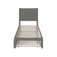 thumbnail image 4 of AFI NoHo 14" Twin Wood Platform Bed Frame with Twin Trundle, Grey, 4 of 7