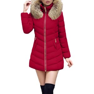 Dvprdro Womens Plus Size Long Winter Quilted Coats Fleece Lined Windproof Warm Hooded Down Jacket Thicken Long Sleeve Puffer Parka with Pockets