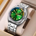 thumbnail image 3 of SKMEI Watch for Men, Round Quartz Watch with Date Display, Stainless Steel Band, 3 of 4
