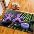 thumbnail image 5 of Purple Orchid Rugs, Black Stones Rugs, Modern Rugs, Modern Rugs Home Decor Rugs, Purple Orchid Bamboo Grove Rug, Bedroom Rugs, Home Decor, 1.7'x2.3' - 50x70 cm, 5 of 7