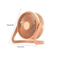 thumbnail image 5 of Tssuoun Rotating USB Desk Fan Portable Nightstand Tabletop Cooling Device Quiet Operation Work Office Dorm RV Truck Personal Supplies Orange, 5 of 9