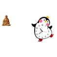 thumbnail image 1 of Figura Coleccionable Del Sagrado Corazón De Jesús Para Dormitorio, Oficina, Escritorio, Chimenea, Con Un Encantador Pingüino De Dibujos Animados, Reloj De Pared De Madera, Decorativo,, 1 of 8