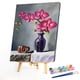 thumbnail image 2 of Cuadros Decorativos Kit de pintura por números DIY florero mano aceite arte imagen artesanía hogar pared decoración (1) Wdftyju de costura negro 4 estilos, 2 of 9