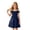 F18-Navy, variant on Girls Off-Shoulder Dresses Elegant A-Line Party Dress Solid Color Formal Gown for Tweens Kids Homecoming Birthday Party Dress 13-14 Years