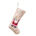 thumbnail image 1 of Injueey Colgante de Navidad bordado Lino caramelo regalo aperitivos titular Goodie bolsa de gran capacidad árbol de Navidad pared saco fiesta Kits de decoración para fiestas Papá Noel Injueey HA070543-01, 1 of 6