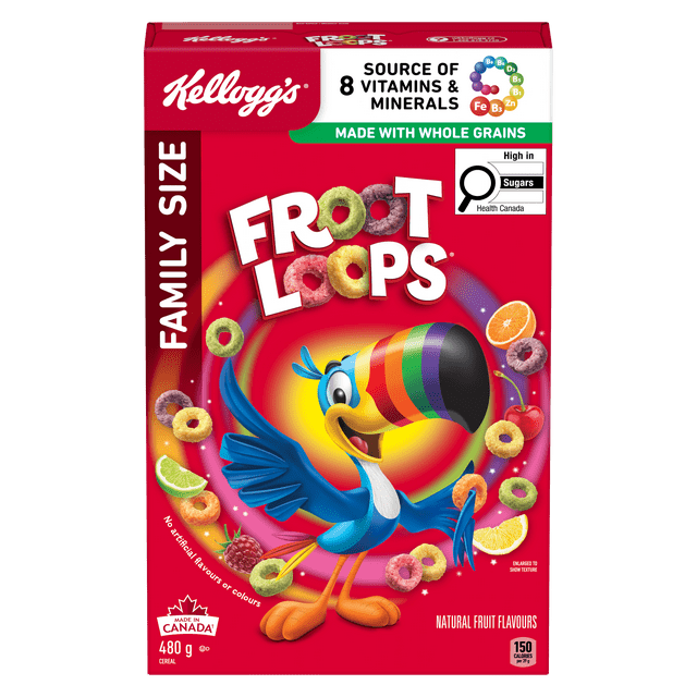 Céréales Kellogg's Froot Loops* Format Familial, 480g