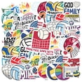 thumbnail image 3 of 35pcs Colorful Stickers Volleyball Sports Stickers Fun Stickers for Laptops Suitcases Notebooks, 3 of 9
