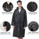 thumbnail image 2 of Ponchos de lluvia reutilizables para adultos, 2 piezas impermeables de emergencia para mujeres y hombres con capucha y cordón, 2 of 4