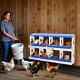 thumbnail image 2 of Chicken Nesting Boxes, 8 Compartment Metal Chicken Egg Laying Box with Lid Cover for Hens/Ducks, Easy Egg Collection Hen Roosting and Coop Use, Blue, 2 of 7