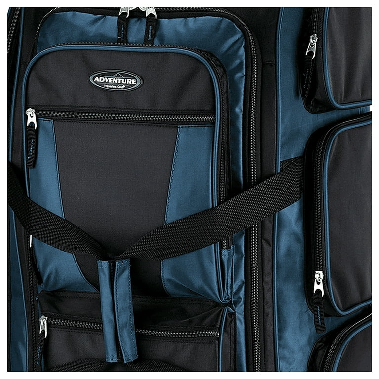 Travelers Club 30-inch Adventure Rolling Multi-Pocket Upright Luggage Duffel - Rivera Blue - Walmart.com Travelers Club 30-inch Adventure Rolling Multi-Pocket Upright Luggage Duffel - Rivera Blue - Walmart.com