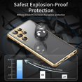 thumbnail image 3 of Samsung Series | Metal Magnetic Frame Double-Sided Glass Mobile Phone Case,iPhone 16 Pro Max, 3 of 7