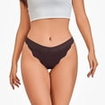 thumbnail image 4 of Uootdi Scalloped Edge Bikini Panties for Women Hollow Back No Show Briefs Delicate Edge Sweet Intimates Gift, 4 of 8