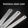 thumbnail image 2 of Stainless Steel Double Side Straight Ruler With Centimeter And Inches Scale Precision Measuring Tool For School Office, 2 of 6