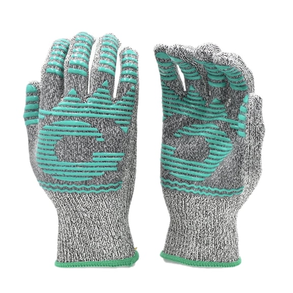G & F Products Heat-Resistant Kitchen Gloves, XL, 1 Pair, Food-Grade Safe Oven Mitts with Non-Slip Grip for Cooking, Baking, Grilling & BBQ