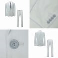 thumbnail image 3 of i.Finelong Men's Light Business Two-piece Set, Solid Color Classic Suit Set, Suitable For Business Travel, Weddings And Dinners, 3 of 8