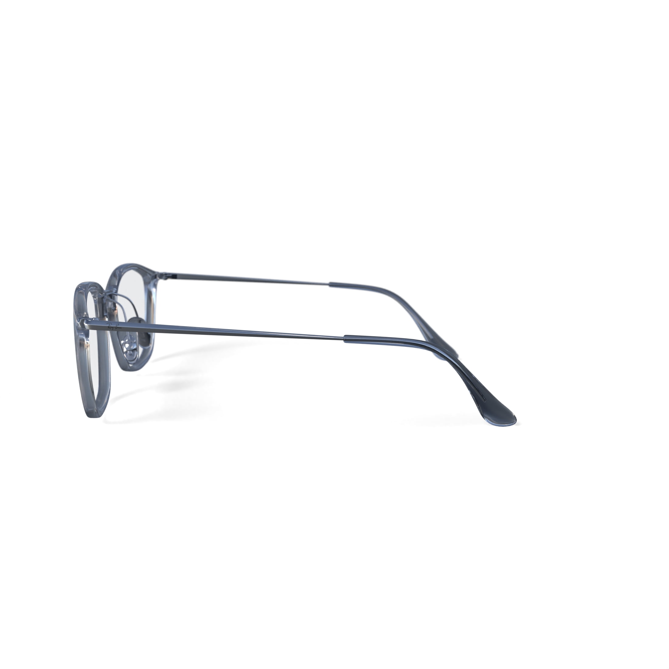 Ray-Ban Women's Size 52 Square RB7164 Optics Prescription Eyeglasses with Case, Transparent