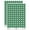Dark Green, variant on Number 0 Zero Cute Typewriter Font 200+ Round Stickers - White - Gloss Finish - 0.50" Size