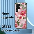 thumbnail image 6 of Nalacover for Samsung Galaxy S23 Ultra Slim Case,Exquisite Floral Pattern 360 Rotating Diamond Ring Holder Anti-Scratch Soft TPU Silicone Bumper Rubber Tempered Glass Back Cover, B, 6 of 9