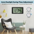 thumbnail image 6 of Geevon 10.8'' Atomic Clock with Indoor Outdoor Temperature, Large  Display Digital Wall Clock with Wireless Sensor,  for Bedroom, Office, Kitchen, Living Room, Easy for Seniors to Read, 6 of 11