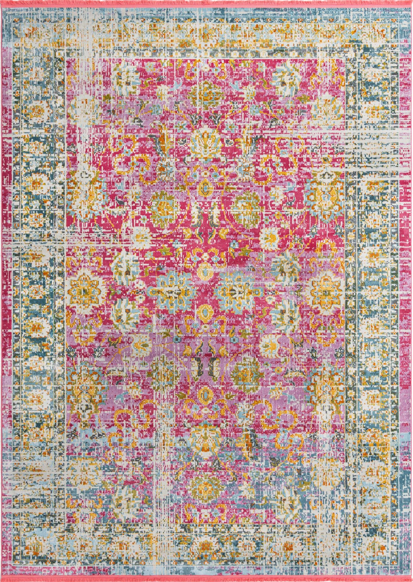 Paragon Collection Rug 9' x 12' Pink MediumPile Rug Perfect
