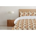 thumbnail image 4 of Ambesonne Floral Down Alternative Quilt Comforter, Vintage Botanical Flower Art, Twin XL, Cream Pistachio Green, 4 of 5