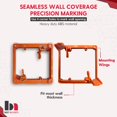 thumbnail image 5 of 1 Paquete De Placa De Pared Para Paso De Cables Con Soporte – Kit De Gestión De Cables En La Pared – Par De Placas De Pared Para Cables Empotrables Con Soporte De Montaje De Bajo Voltaje De Doble Band, 5 of 5