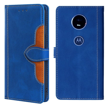 VIGOROSO Genuine Leather Case Cover For Moto E5 Play Card Holder Protective
