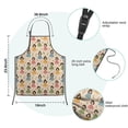 thumbnail image 7 of Beige Princess Dress Pattern Kids Aprons for Girls and Boys,Adjustable Neck Strap Toddler Aprons for Kids Cooking Baking, 7 of 7