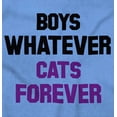 thumbnail image 2 of Boys Whatever Cats Forever Funny Women's Graphic T Shirt Tees Brisco Brands S, 2 of 4