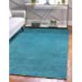 thumbnail image 3 of Unique Loom Williamsburg Solid Vibrant Rug 8' x 10' Rectangle Teal, 3 of 10