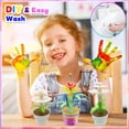 thumbnail image 4 of DIY Flower Craft Kit for Kids - 3 Pack Artificial Potted Flowers with Paint Set - Home Office Decoration - 31 Pcs, 4 of 9