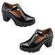 thumbnail image 1 of 1 par de zapatos de tacón alto con punta redonda, impermeables, para mujer, 1 of 6